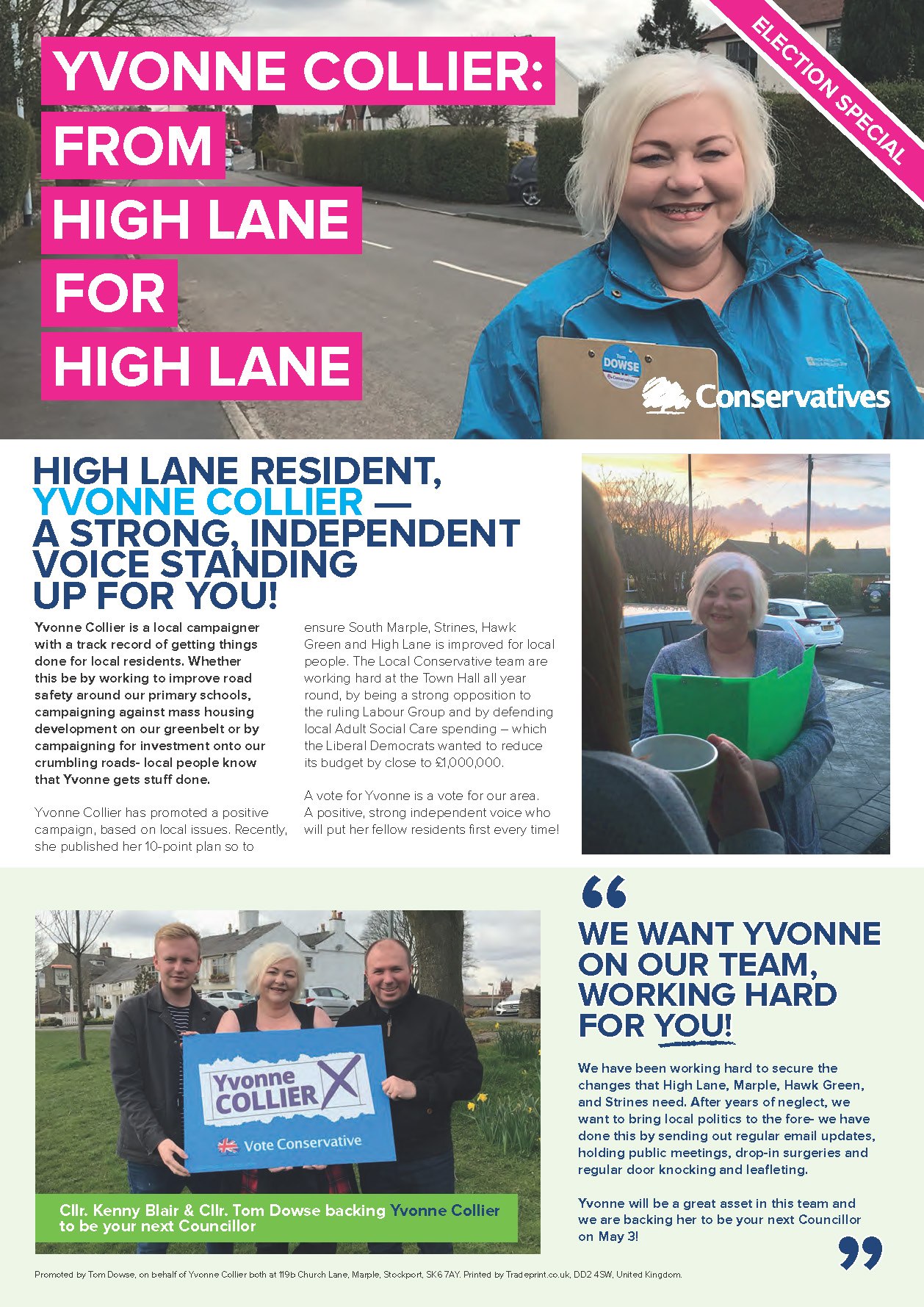 High Lane Election Address