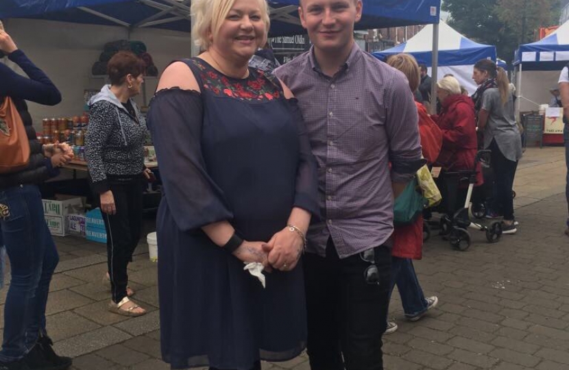 Cllr Tom Dowse and Yvonne Collier