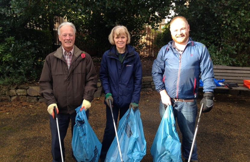 Hazel Grove Litter Pick Cllr Oliver Johnstone