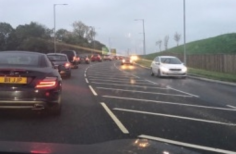 A6 Bypass Traffic Teething Troubles. Hazel Grove