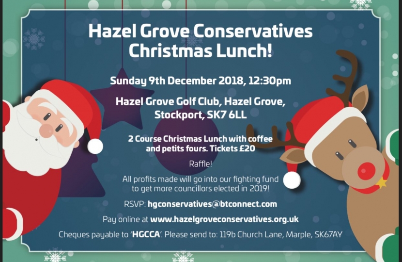 Hazel Grove Conservatives Christmas Lunch