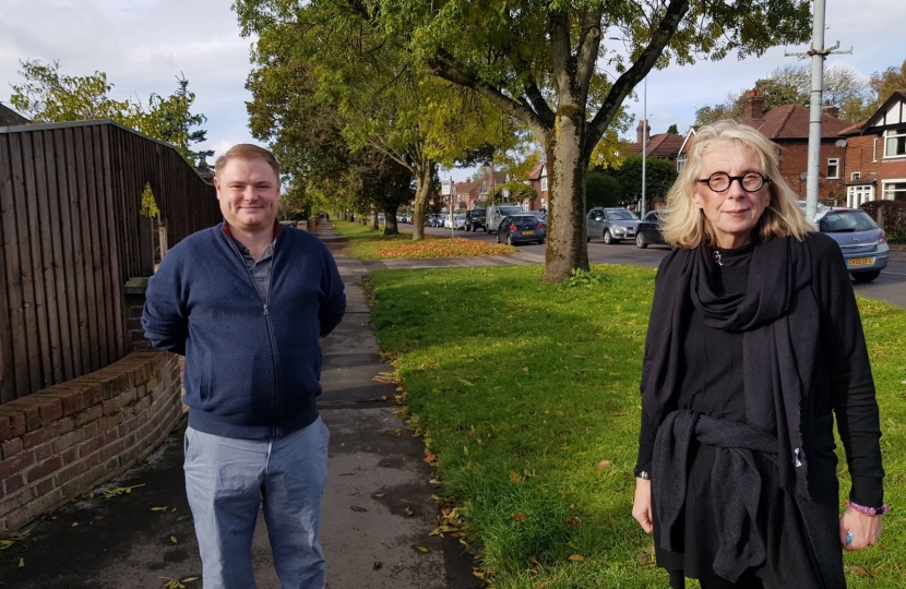 Local Campaigner Oliver Johnstone with GM Mayoral Candidate Laura Evans