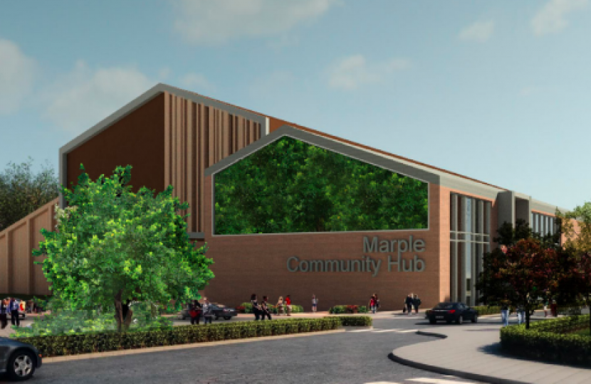 Artist Impression of Marple Leisure Hub