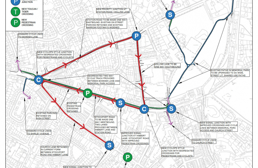 Marple District Centre Walking and Cycling proposal