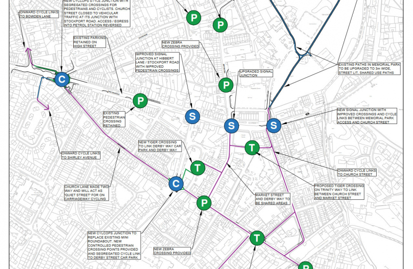 Marple District Centre Walking and Cycling proposal