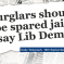 Burglars should be spared jail say Lib Dems