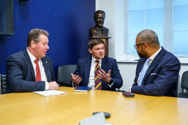 Paul with Home Secretary James Cleverly and Mark Spencer